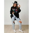 thumbnail image 6 of Women Sequin Nutcracker Sweatshirt Cute Holiday Oversized Pullover Sparkly Christmas Long Sleeve Crewneck Shirt, 6 of 7