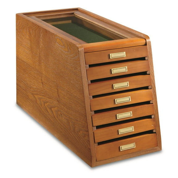 CASTLECREEK Collector's Cabinet Display Case Oak