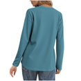 thumbnail image 5 of Fall Outfits for Women 2025, Yigetop Women Fashion Casual Long Sleeve Button Tops Shirts Blouses Tops Long Sleeve Shirts for Women Sky Blue 3XL, 5 of 6
