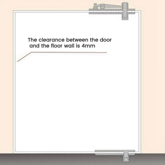Heavy Duty Pivot Hinge for Wood Door,Hidden Door Hinge for Secret Door, with 360 Degree Rotation, Pivot 2Pcs,2 set x Pivot Hinge,Silver