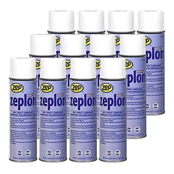 Zeplon Heavy-Duty Dry Spray Lubricant - 11 oz (Case of 12) 27601 - This Product is for Business Customers Only