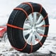 thumbnail image 5 of Cadenas de nieve para neumáticos de coche | Correas antideslizantes de nylon modificadas | Diseño de tendones engrosados | Bloqueo de bridas | Para barro, nieve, todoterreno | Incluye 5 cadenas |, 5 of 6