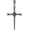 Ancient Silver no chain, variant on Unisex Stainless Steel Retro Punk Wire Wrapped Nails Cross Charm Pendant Amulet Crucifix Necklace Faith Christian Jewelry