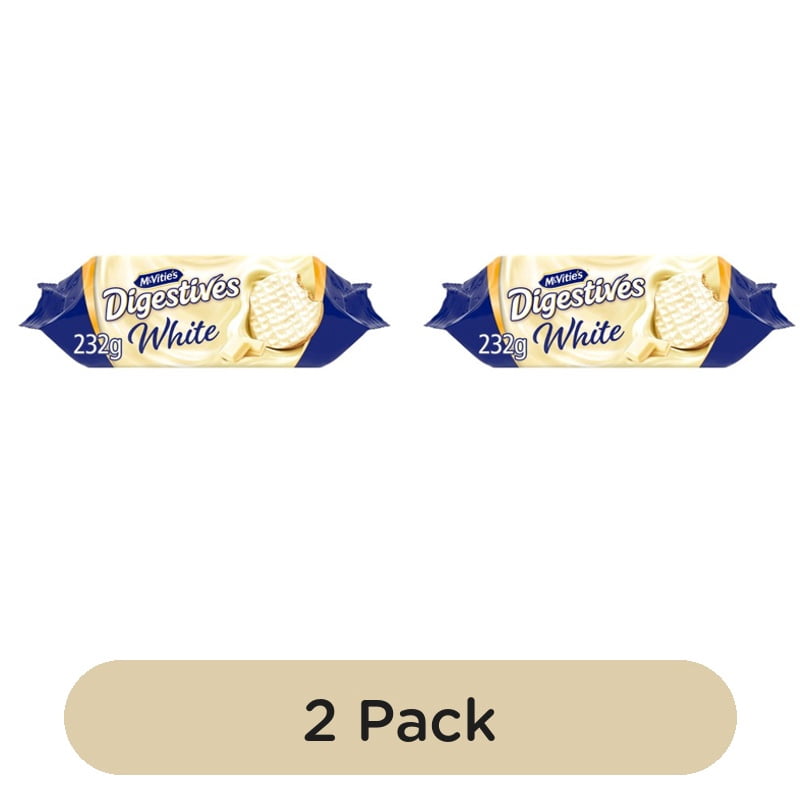 McVitie's White Digestives Biscuits 232g, British Import (Pack of 2)