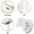 thumbnail image 4 of LIGHTINN Bathroom Vanity Light with Acrylic Shade, 2PCS Dimmable Built-in LED Light Fixtures for Vanity Bathroom Bathtub (White), 4 of 6