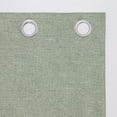 thumbnail image 4 of Sun Zero Tula Crosshatch 100% Blackout Grommet Curtain Panel, 40"W x 84"L, Sage Green, 4 of 10