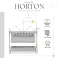 thumbnail image 6 of Dream On Me Horton Bassinet and Bedside Sleeper for Newborn In Gray, Large Storage Area, 6 of 9