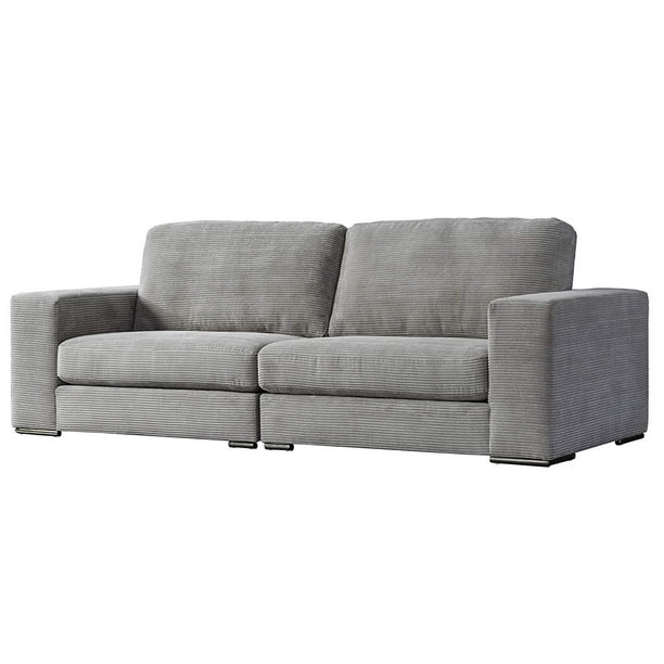 Acanva Luxury Classic Modern Corduroy Large Living Room Sofa Couch