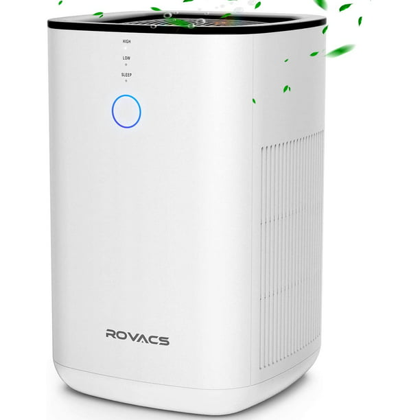 Rovacs Air Purifiers For Home 3 In 1 True Hepa Filter Purifier Up To 400ft² Per 30min Desktop 99 97 Allergies And Pets Smoke Dust Mold Intake Available California