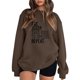 thumbnail image 1 of Gibobby Casual Sudadera para Mujer Sudadera de Forro Polar Sudadera para mujer(Marrón,G), 1 of 3