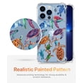 thumbnail image 3 of Turtles Clear Case for iPhone 14 Pro Max,Aesthetic Art Design Case for Men Women,Unique Soft Transparent TPU Bumper Case Cover, 3 of 5