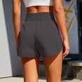 thumbnail image 4 of Stichou Women's Running Shorts Quick Dry with Zip Pockets High Waisted Athletic Workout Gym Shorts for Women Black S, 4 of 5