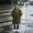 Green, variant on Thickened Raincoat, Unisex Cloak Rainwear, Stretchy Reusable Weatherwear, Compact Foldable Outdoor Garment for Travel Cycling Camping Hiking Commute Use