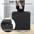 thumbnail image 4 of NiamVelo 6'x2'x1.5" Gymnastics Mat Folding Tumbling Mats 3-Fold Gymnastics Equipment PU Leather Exercise Mat Yoga Mat with Carrying Handles for Home Workout Outdoor, Black, 4 of 10