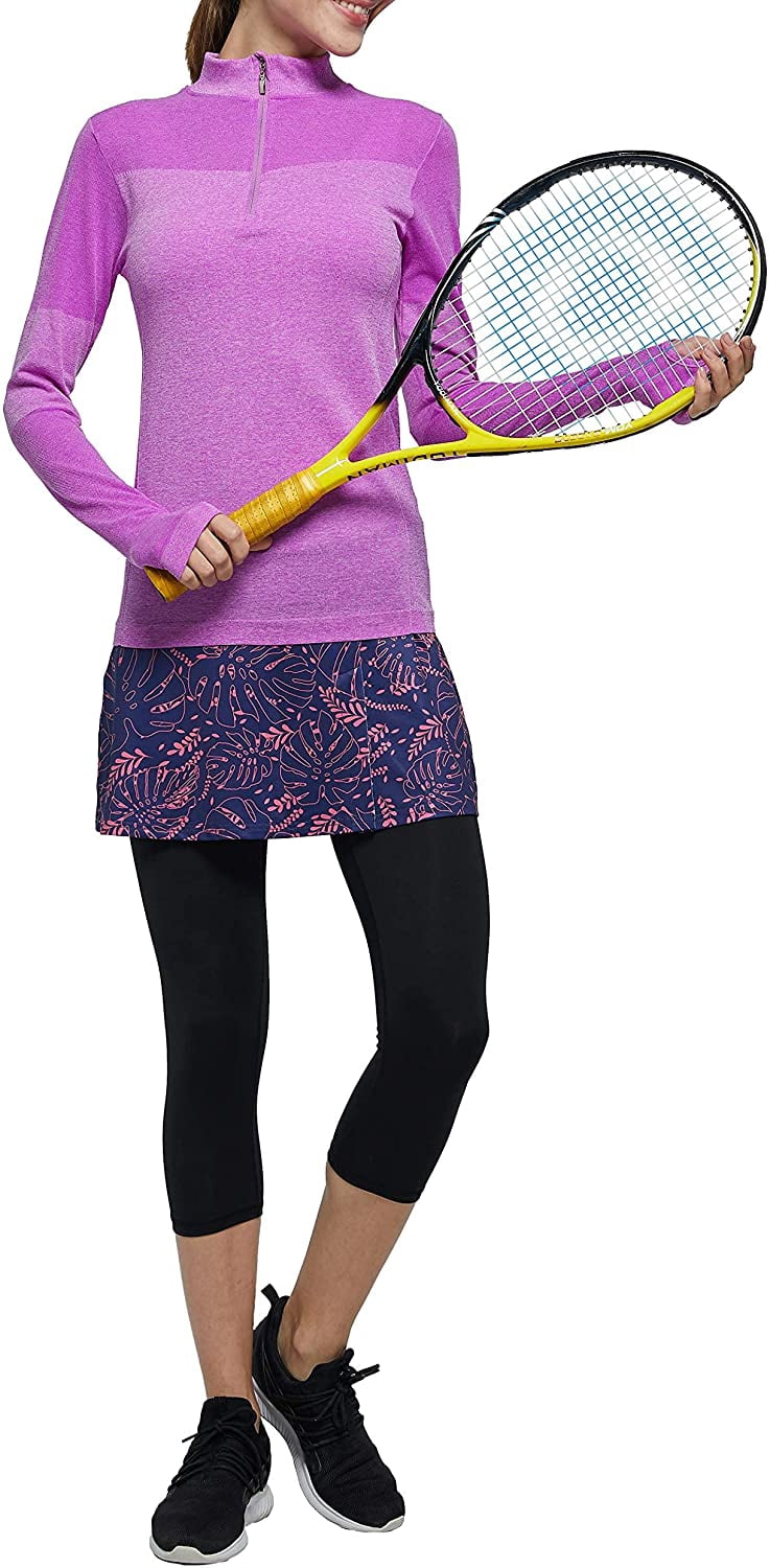 Women Skirted Leggings Tennis Pants 