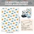 thumbnail image 3 of Natural Weather Packaging Paper 12 Sheets of Packaging Paper with Blue Sky and White Clouds Pattern Gift Wrapping Paper for Birthday Parties and Baby Baptism Parties, 3 of 8