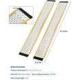 thumbnail image 6 of Litake 2Pcs 57" Aluminum Lawn Mower Ramps for Shed, Sturdy Anti-Slip Loading Ramps with Punch Plate Surface, 1000 lbs Capacity - 9" Wide, 57" Long, 6 of 6