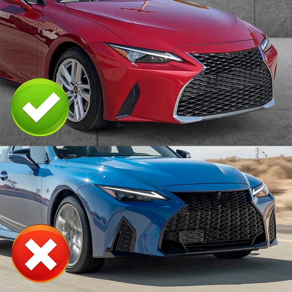 Stay Tuned Performance Front Bumper Spoiler Lip For 2021-2025 Lexus IS300 IS350 Base V-Style Matt Black