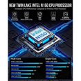 thumbnail image 3 of G3 Mini PC N150 8GB RAM 512GB SSD DDR4 WiFi 6 Bluetooth 5.2 Compact Desktop Computer for Office and Gaming US Power Plug, 3 of 4