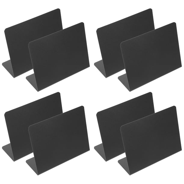 BRIGHTFUFU 1Jgo Pizarra Para Con Soporte En L De Plástico Duradero Para Etiquetas Y Mensajes