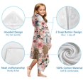 thumbnail image 7 of Poodle and Pioneer Flower Hooded Bath Towel，60"x35" for Ages 3 To 12 Kids, Quick Dry Lightweight Soft Microfiber Hood Beach Towel Cover Up for Kids, 7 of 7
