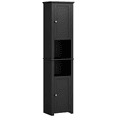 thumbnail image 1 of HOMCOM Tall Bathroom Storage Cabinet with Adjustable Shelves, Black, 1 of 10