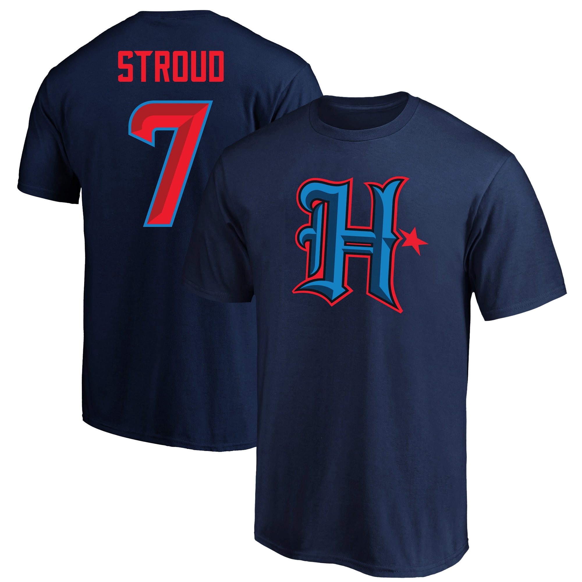 Men's Fanatics C.J. Stroud Navy Houston Texans Big & Tall Player Name & Number T-Shirt