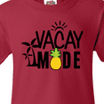 thumbnail image 4 of Inktastic Vacay Mode with Palm Trees Sun and Pineapple Youth T-Shirt, 4 of 5