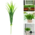 thumbnail image 2 of Artificial Grass Outdoor, Ongmies Lot of Artificial Plant Flower Bundles – Shrub Landscaping Decor, Fake Plants Outside Green Onion Faux Greenery Shrubs, 2 of 9