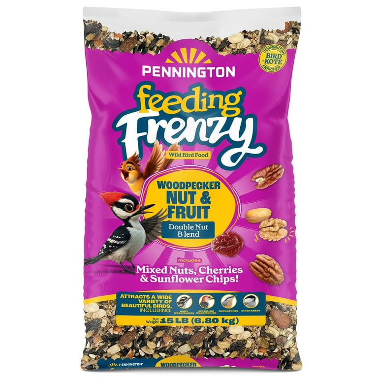 Pennington Feeding Frenzy Woodpecker Nut & Fruit Double Nut Blend