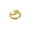 Gold, variant on 925 Silver Double Circle Ear Cuff, Sterling Silver Geometric Ear Clip Single Piece