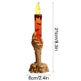 thumbnail image 3 of Halloween Ghost Hand Candle Holders,Halloween Candle Holder with Skeleton Hands,8.27IN Ghost Candle Holder For Halloween Decor,Indoor Decor Orange, 3 of 8