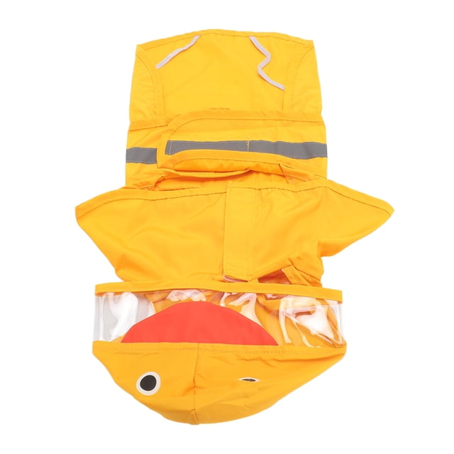 Imperméable imperméable pour Chien, Conception de Capuche Transparente, Mignon et Élégant, Ajustement Réglable, Veste de Pluie pour Chien avec Trou de Laisse, Bande Réfléchissante, pour les Activités de Plein Air