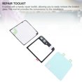 thumbnail image 4 of Back Cover Replacement for Galaxy Z Flip 6 5G F741, Replacement Rear Back Door Glass Cover with Pre Installed Camera's Frame and Repair Tool Kit for Galaxy Z Flip 6 5G F741, 4 of 7