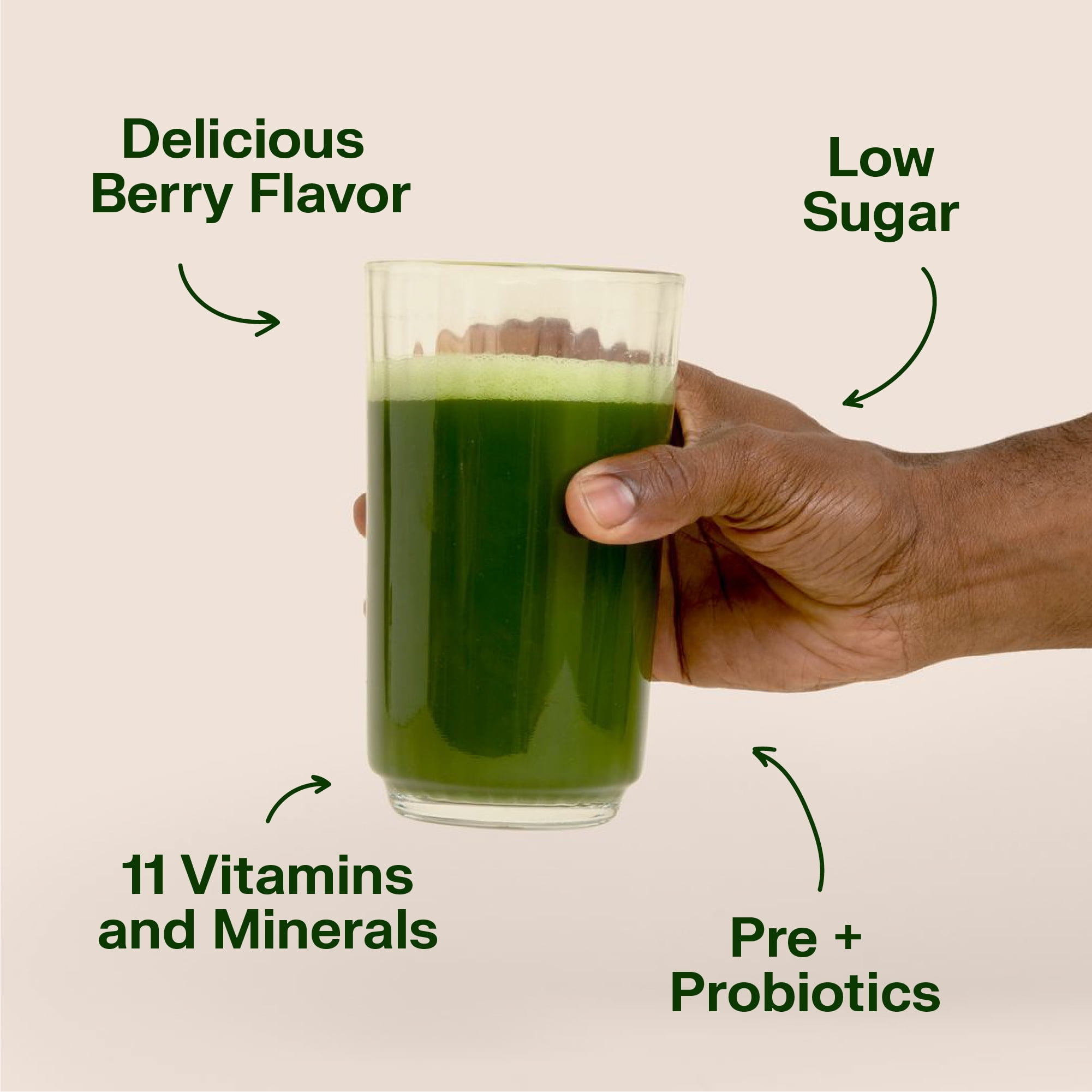One Superfood Greens Powder, Probiotics, Mixed Berry, 25 Servings