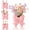 pink, variant on Pink Bow Vase Coquette Pink Ceramic Vase Pen Holder 6.3x4.9x3 in Makeup Brush Holder Contemporary Design Decorative Women Gift for Christmas Home Office Shelf Table Room