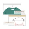 thumbnail image 3 of Perchas de ropa con diseño antideslizante, ahorro de espacio para armarios compactos, construcción resistente y duradera, color gris (17,8 x 0,2 x 9 pulgadas), 3 of 6