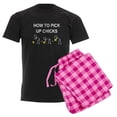 thumbnail image 6 of CafePress - HOW TO PICK UP CHICKS Men's Dark Pajamas - Men's Dark Loose Fit Cotton Pajama Set, 6 of 7