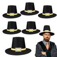 thumbnail image 2 of Diconna Felt Pilgrim Hat with Buckle Cute Thanksgiving Party Hat for Adult Holiday Cosplay Costume Props Accessory, 2 of 4