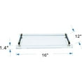 thumbnail image 2 of Acrylic Tray,with Black Metal Handle,for Coffee Table,Decorative,16x12 inch, 2 of 6