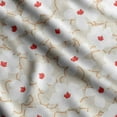 thumbnail image 1 of Soimoi Floral Print,Cotton Cambric Quilting Fabric Sold by The Yard- 42 Inch Wide Medium Weight Cotton Fabric SewingSupplies -Brown, 1 of 5