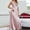 Pink, variant on Satin Nightgowns for Women Long Silk Nightdress Vintage Lace Chemise Maxi Sleepwear Pink XL(XL)
