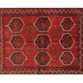 thumbnail image 1 of Ahgly Company Indoor Rectangle Traditional Reddish Brown Persian Area Rugs, 4' x 6', 1 of 6