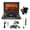 Black - AU Plug, variant on M Buder 9.8" Portable DVD Player with 270 Degree Swivel Screen Dual Speakers Antennae Remote Car TV Support USB SD AV Output Multiple Disc Formats EU Plug