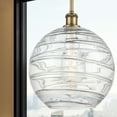 thumbnail image 5 of Innovations Lighting  Athens Deco Swirl - 1 Light 12" Stem Hung Mini Pendant Brushed Brass, 5 of 5