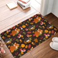 thumbnail image 4 of Rateoe Autumn Hedgehog and Fox Cute Pattern Flannel Door Mat Indoor Outdoor Entrance, Waterproof All-Weather Doormat,Fade Resistant, Low Profile Entryway Mat 16x24in, 4 of 7