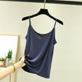 thumbnail image 2 of Lixiuxyad Tank Tops Basic Layer Women's Casual Camisole Tank Top For Home And Leisure Comfortable Strap Design Versatile Layering Soft Breathable Fabric All Season Wear(Blue M), 2 of 3