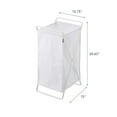 thumbnail image 7 of Yamazaki Home Laundry Hamper, White, Steel, 10.9 gallons, 45 liters, Supports 11 pounds, Collapsible, Handles, No Assembly, 7 of 7