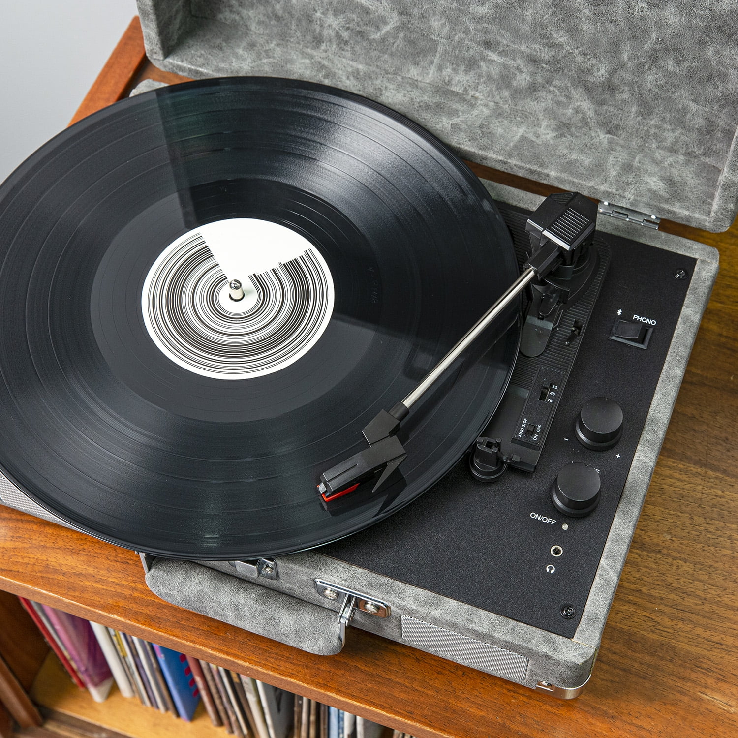 Crosley Cruiser Premium Vinyl Record Player with Speakers and Wireless Bluetooth - Audio Turntables