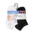 thumbnail image 2 of Wonder Nation Girls No Show Socks, 20-Pack, Sizes S-L, 2 of 3